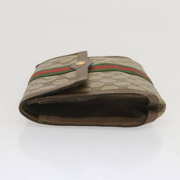 GUCCI GG Supreme Web Sherry Line Clutch Bag PVC Beige 41 014 3087 Auth ac2797 - Picture 4 of 16